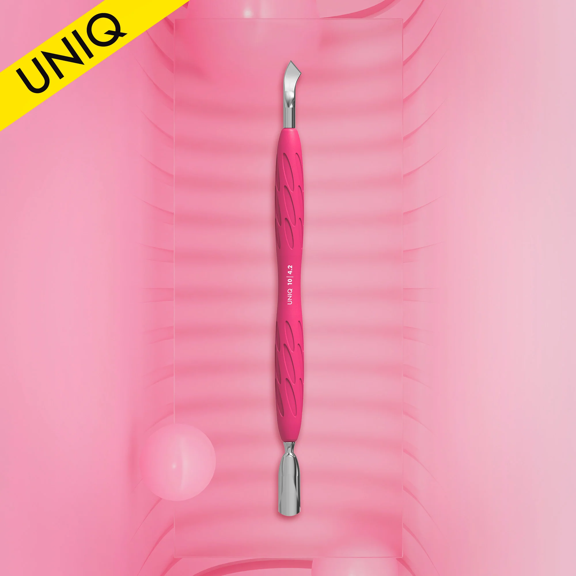 Empujador Para Manicura Con Mango De Silicona “Gummy” UNIQ 10 TYPE 4.2 Staleks PQ-10/4.2