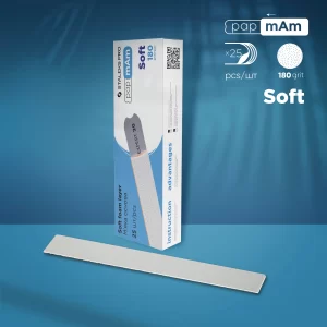 Limas Desechables Blancas De PapmAm (Con Capa De Espuma Suave) EXPERT 20 (25 Unidades) Staleks DFCE-20-180/25W