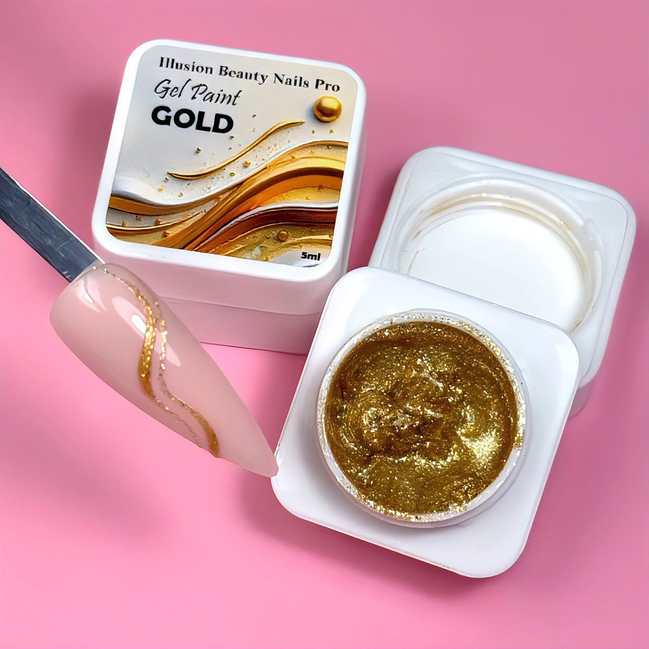 Gel paint Gold 6 IB Nails – 5gr