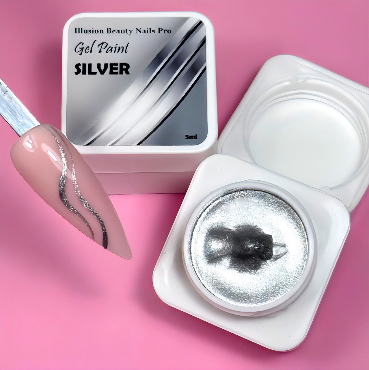 Gel paint Silver 1 IB Nails – 5gr