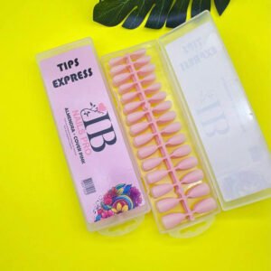 Tips Express Almendra Cover Pink 240 unidades en caja IB Nails PRO