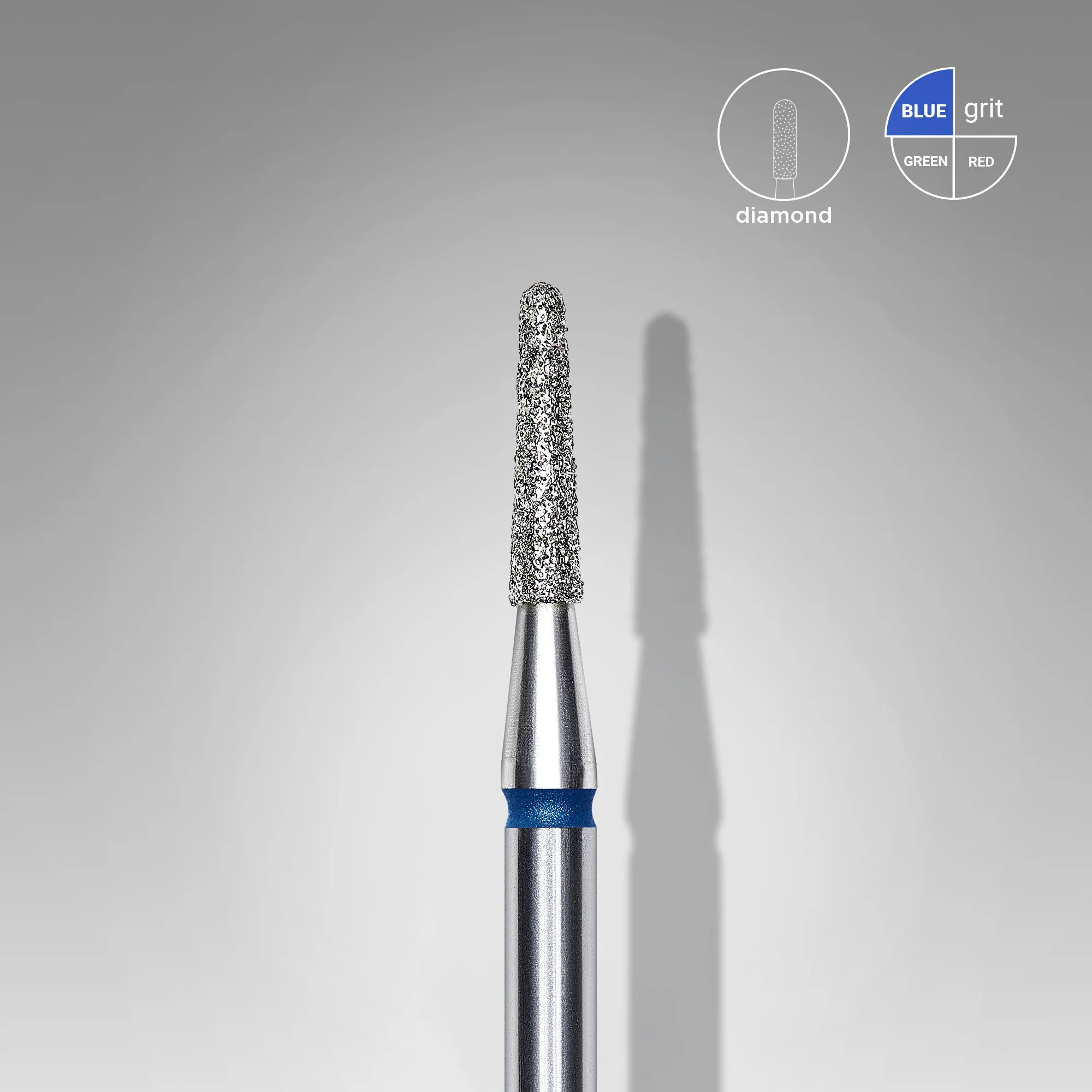 Fresa manicura Punta Diamante, «Tronco» 1.8mm Staleks #30 SKU: FA70B018/8