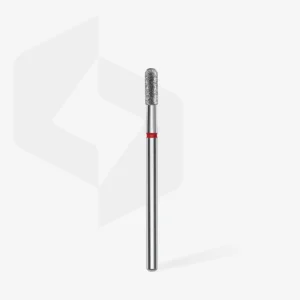 Fresa manicura Diamante Cilíndrica Redondeada Roja EXPERT, Diámetro De 2,3 Mm / Parte De Trabajo De 6,5 Mm Staleks #34 SKU: FA30R023/6.5