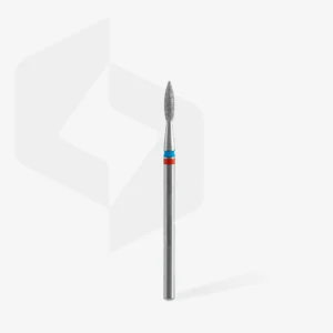 Fresa manicura de diamante para uñas DUO Llama Roja-Azul EXPERT, diámetro del cabezal 2,1mm / parte de trabajo 8mm Staleks #41 SKU: FA11RB021/8