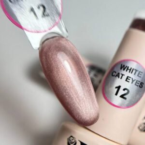 White Cat Eyes 12 Illusion Beauty Nails – 5ml