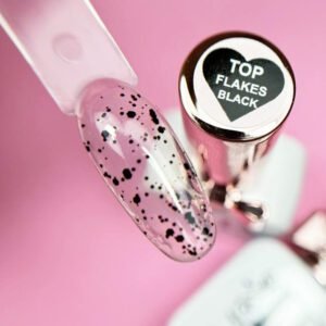 Top Coat Flakes Black illusion beauty – 10ml