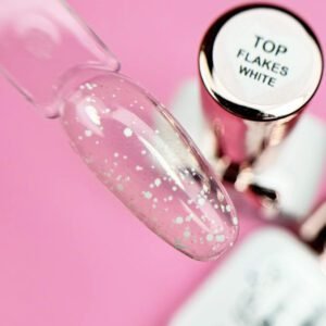 Top Coat Flakes White illusion beauty – 10ml