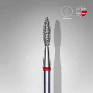 Fresa manicura de diamante, «llama» 2.1mm Staleks #44 SKU: FA10R021/8
