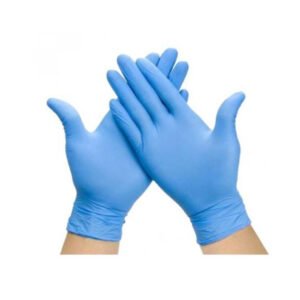 Guantes de nitrilo sin polvo color azul talla S – 100 unidades