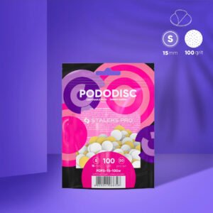 Recambios desechables blancos con una capa de espuma suave para el disco de pedicura PODODISC STALEKS PRO S (50 unidades) Grano 100 Staleks Pro SKU: PDFS-15-100w