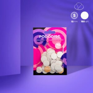 Recambios desechables blancos con una capa de espuma suave para el disco de pedicura PODODISC STALEKS PRO S (50 unidades) Grano 180 Staleks Pro SKU: PDFS-15-180W