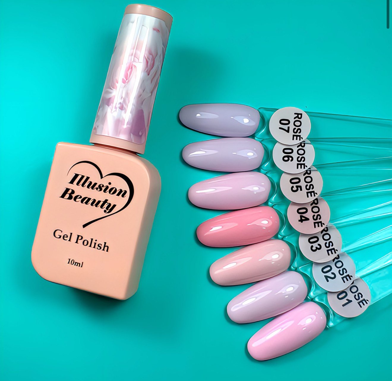 Esmalte semipermanente Rosé 06 illusion beauty – 10ml - Imagen 2