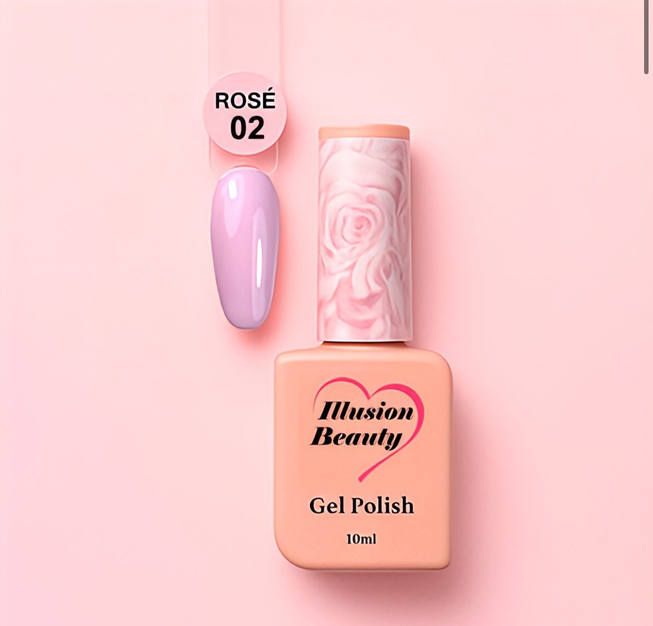 Esmalte semipermanente Rosé 02 illusion beauty – 10ml