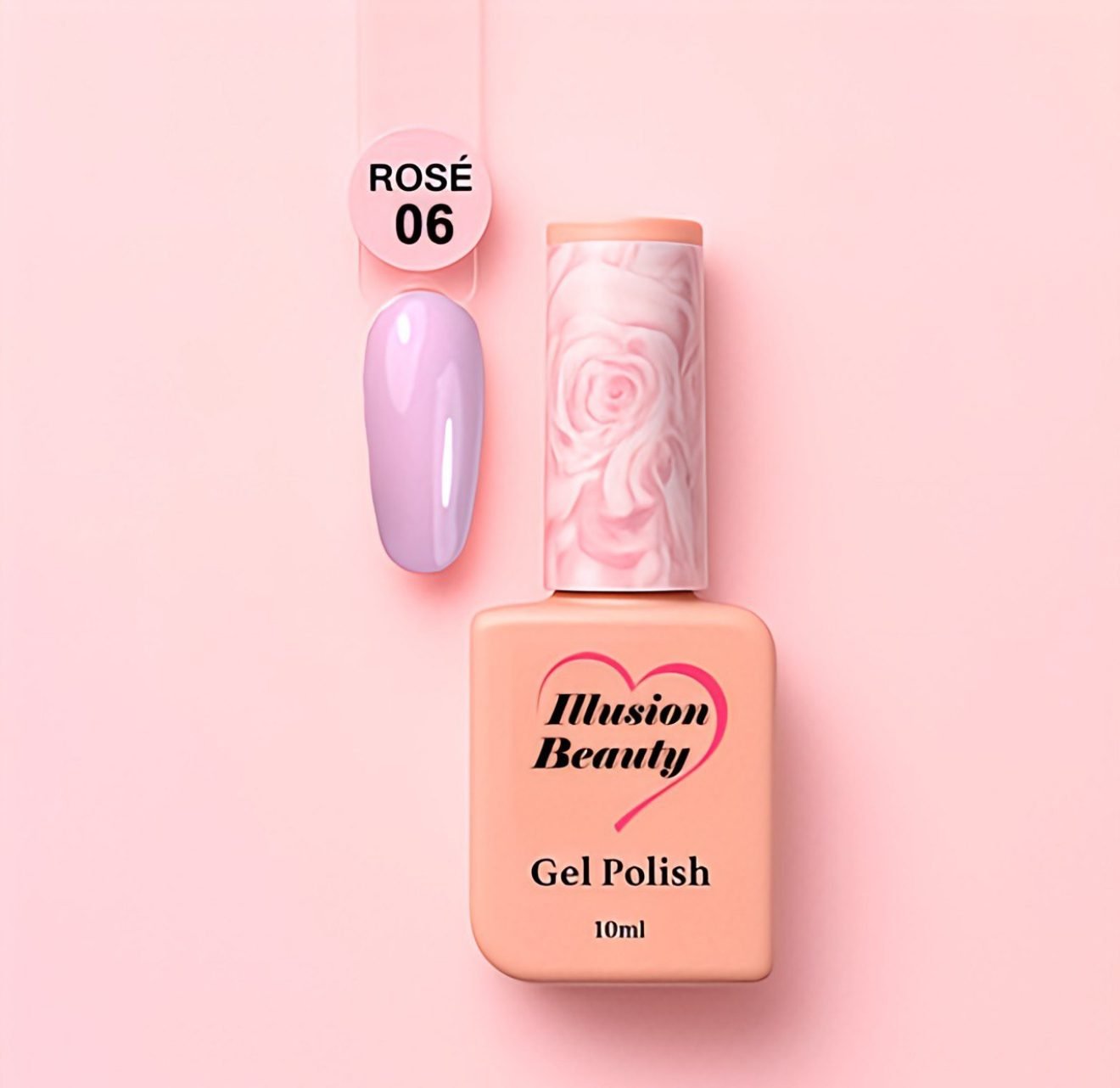 Esmalte semipermanente Rosé 06 illusion beauty – 10ml
