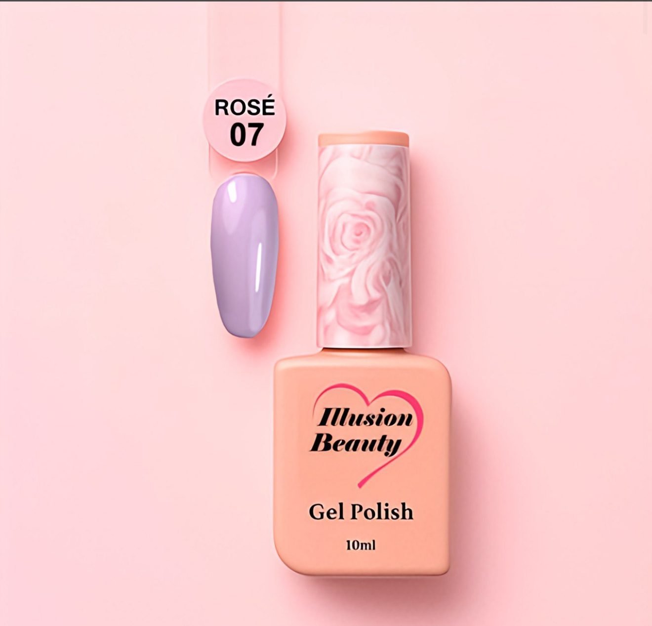 Esmalte semipermanente Rosé 07 illusion beauty – 10ml