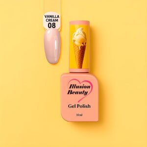Esmalte semipermanente Vanilla Cream 08 illusion beauty – 10ml