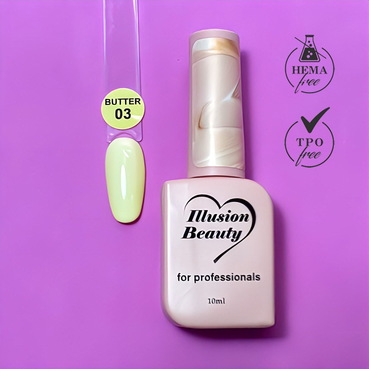 Esmalte semipermanente BUTTER 03 – 10ml Illusion Beauty