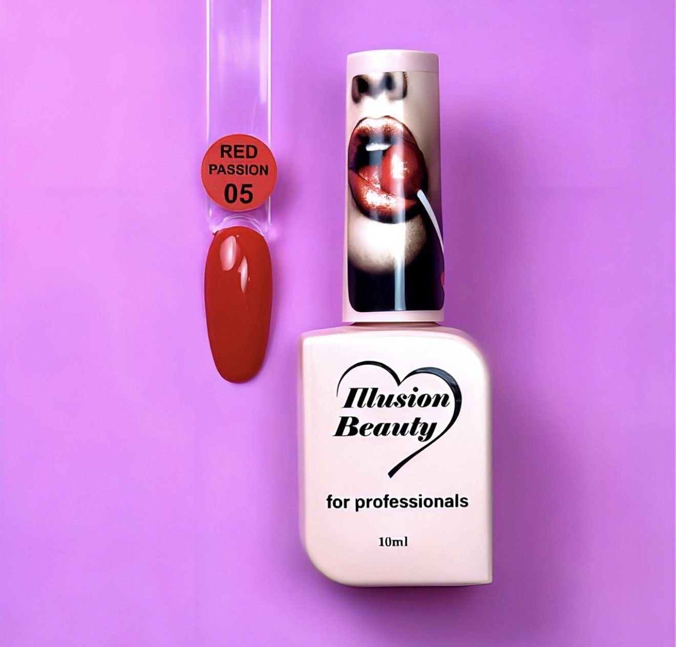 Esmalte semipermanente Red Passion 05 illusion beauty – 10ml