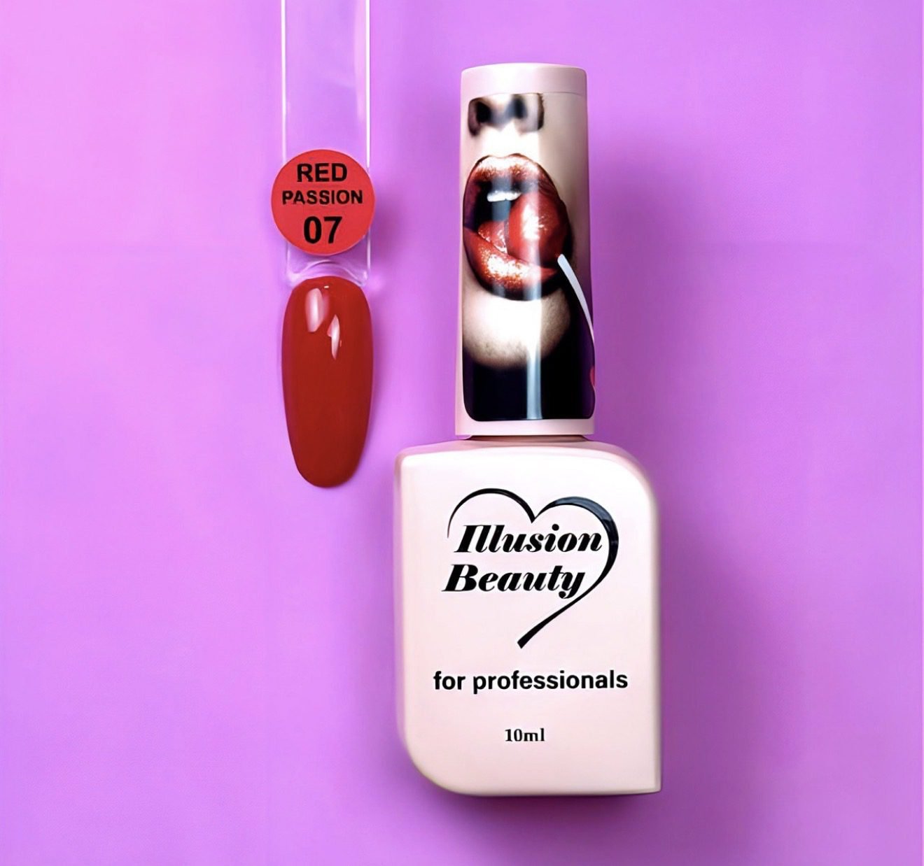 Esmalte semipermanente Red Passion 07 illusion beauty – 10ml