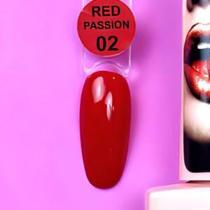 Esmalte semipermanente Red Passion 02 illusion beauty – 10ml