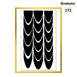 Plantilla para aerografía y diseño de uñas Smalteks 172