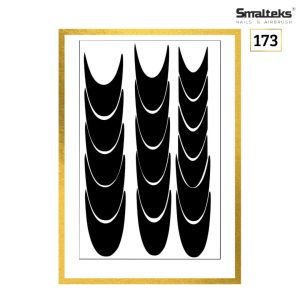Plantilla para aerografía y diseño de uñas Smalteks 173