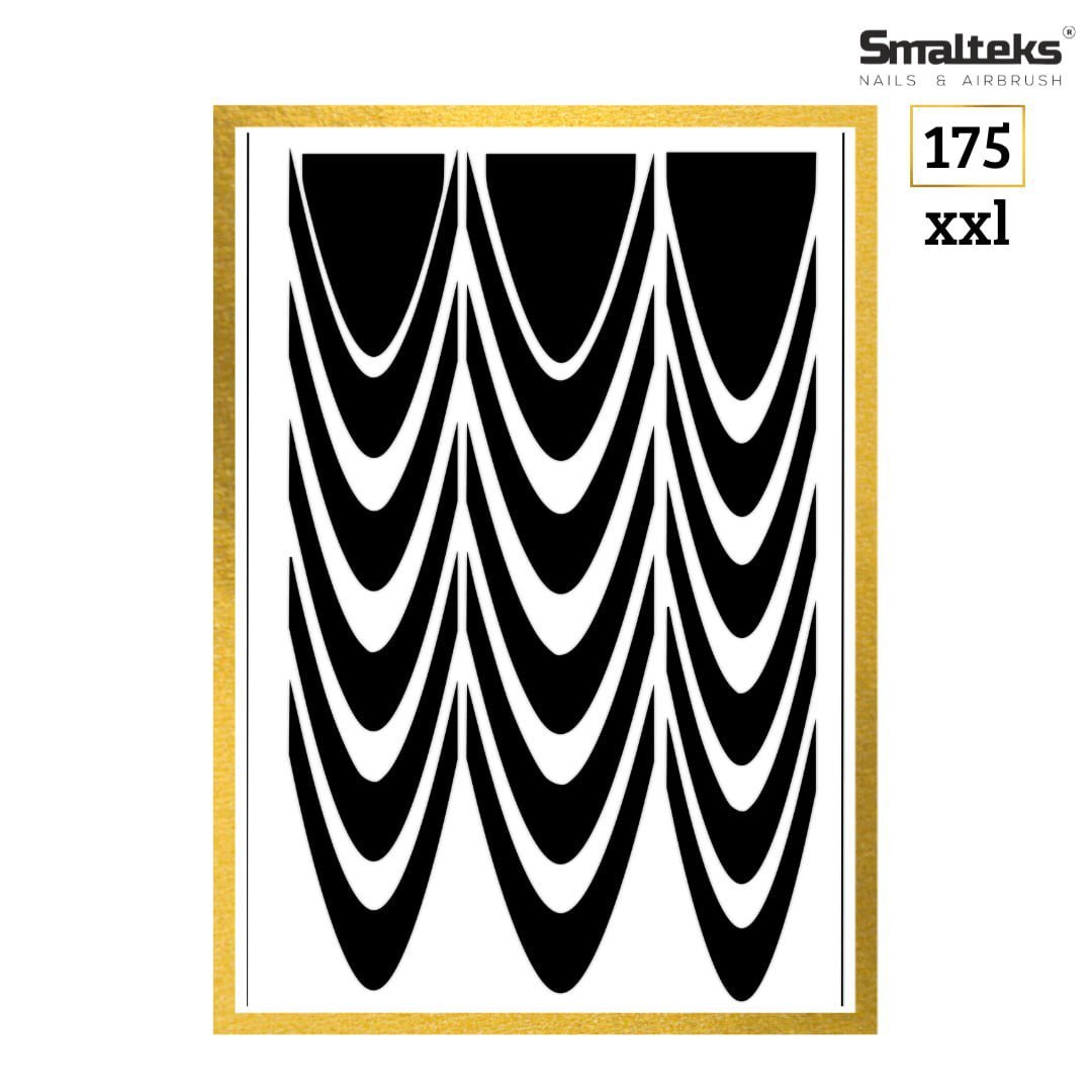 Plantilla para aerografía y diseño de uñas Smalteks 175 xxl