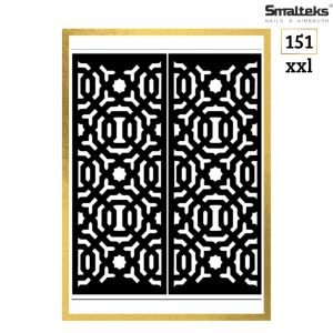 Plantilla para aerografía y diseño de uñas Smalteks 151 xxl