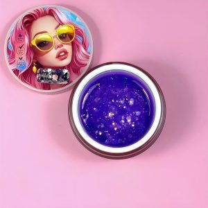 AcryGel Glitter 14 Illusion Beauty 30g – Violeta profundo con destellos