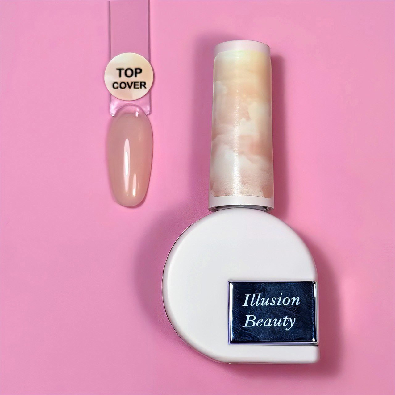 Finalizador Top Coat COVER illusion beauty Nails Pro – 10ml sin capa pegajosa