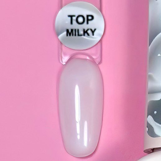 Finalizador Top Coat MILKY illusion beauty Nails Pro - 10ml lechoso sin capa pegajosa - Imagen 2
