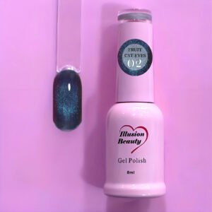 Esmalte Semipermanente Fruit Cat Eyes 02 Arándano Negro – Illusion Beauty | 8 ml