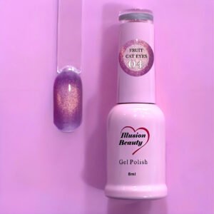 Esmalte Semipermanente Fruit Cat Eyes 04 Uva Morada – Illusion Beauty | 8 ml