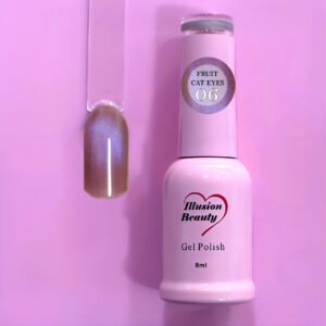 Esmalte Semipermanente Fruit Cat Eyes 06 Ciruela Madura – Illusion Beauty | 8 ml