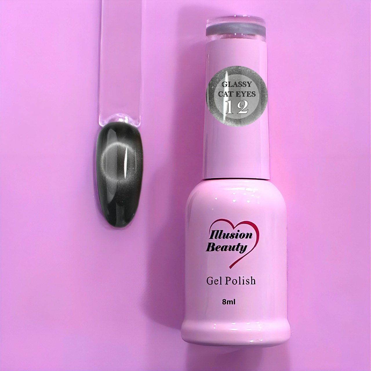 Esmalte Semipermanente Glassy Cat Eyes 12 – Illusion Beauty | 8 ml