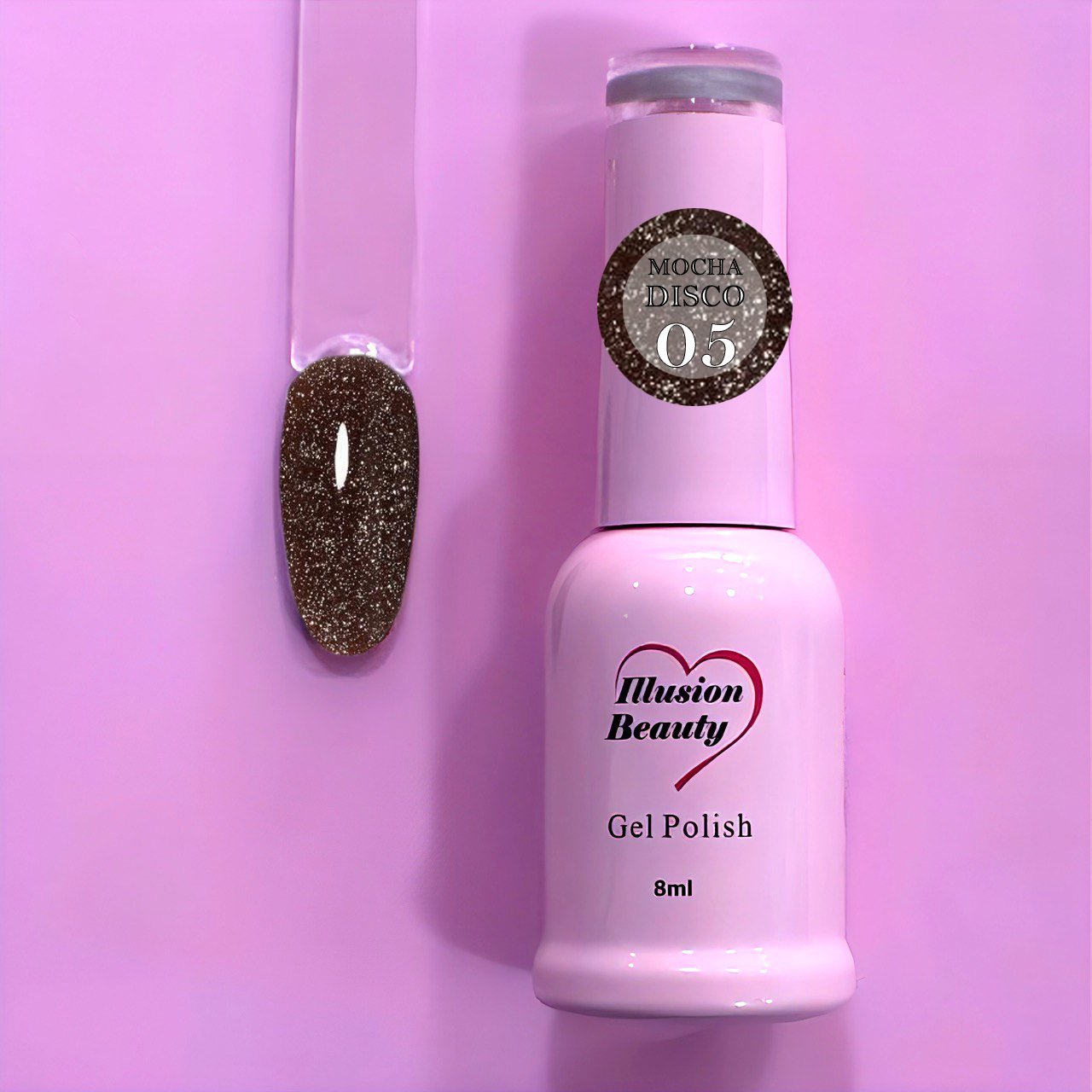 Esmalte Semipermanente Mocha Disco 05 – Illusion Beauty | 8 ml