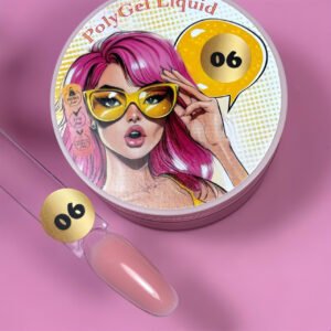 Polygel Liquid 06 Illusion Beauty Nails Pro – 30gr nude rosado cover