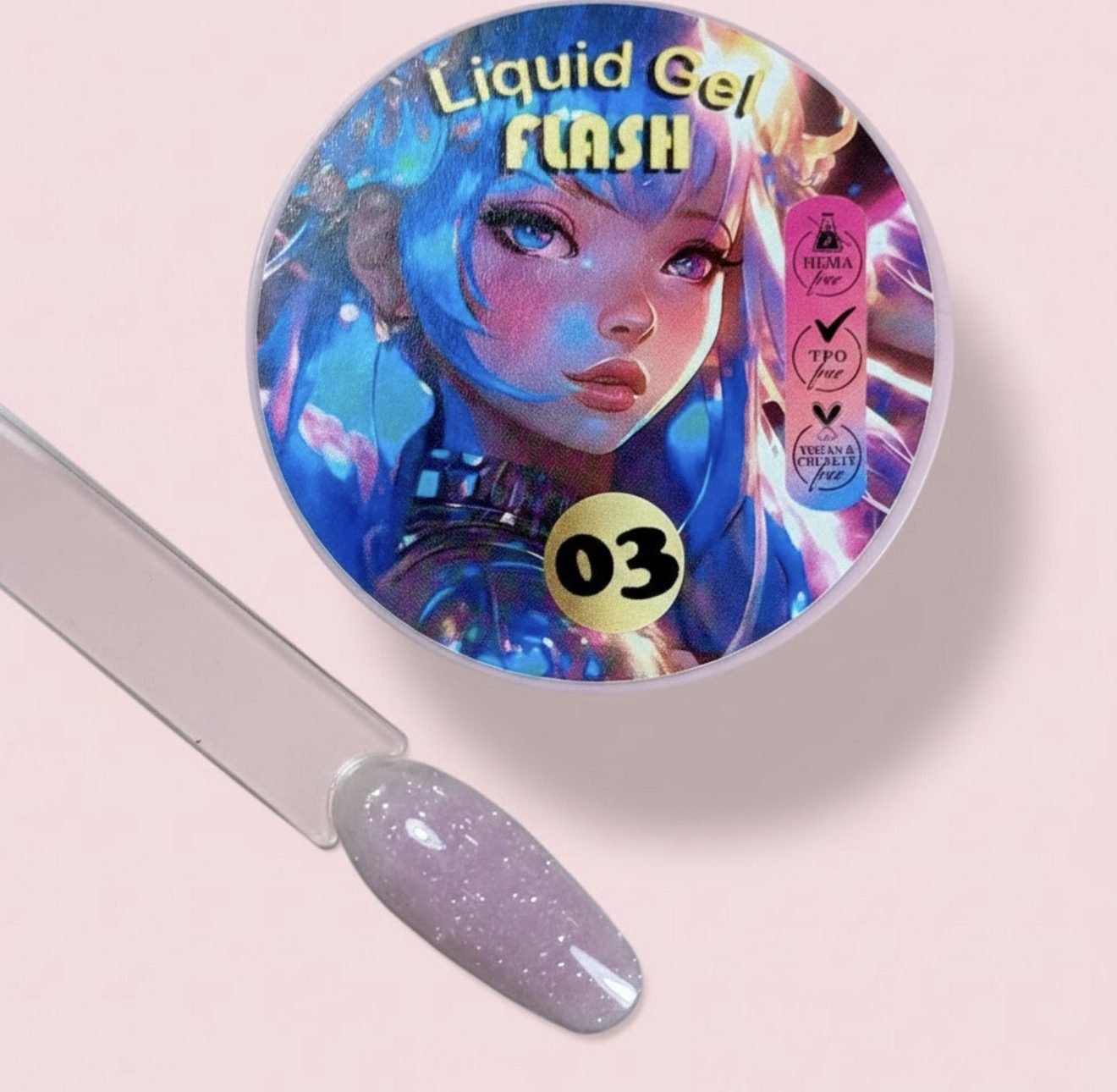 Gel en bote Liquid Gel FLASH 03 illusion beauty Nails Pro – 30gr