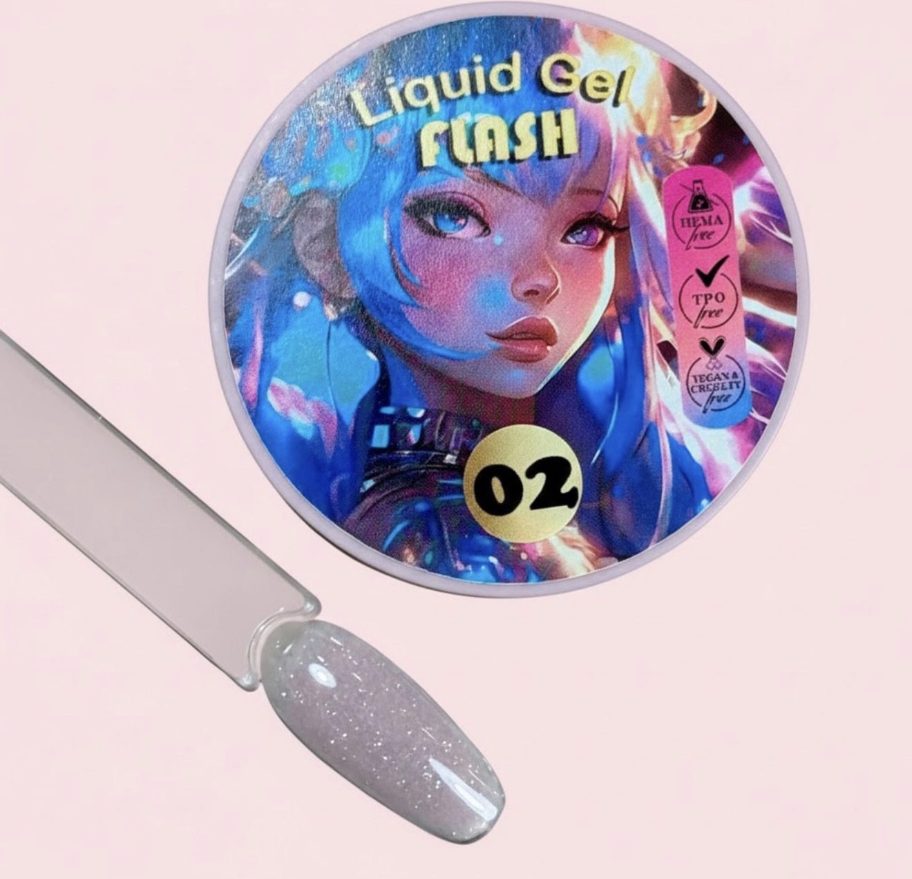 Gel en bote Liquid Gel FLASH 02 illusion beauty Nails Pro – 30gr