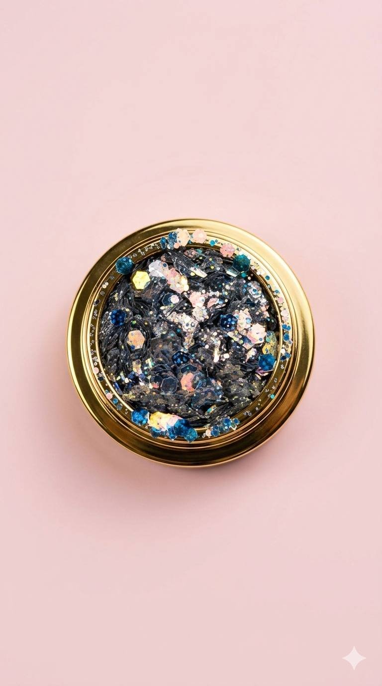 ✨ Glitter decorativo para uñas -Lila