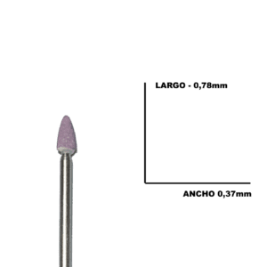 Fresa manicura carburo mineral #17