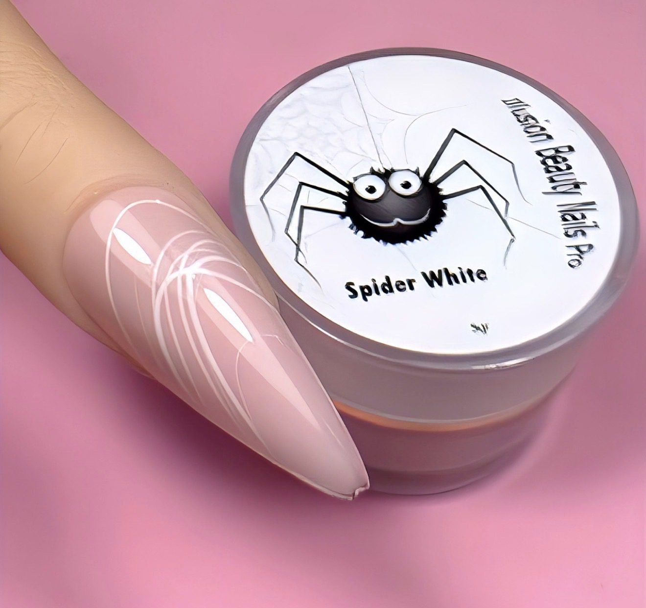 Gel para diseño Spider White illusion beauty Nails – 5gr