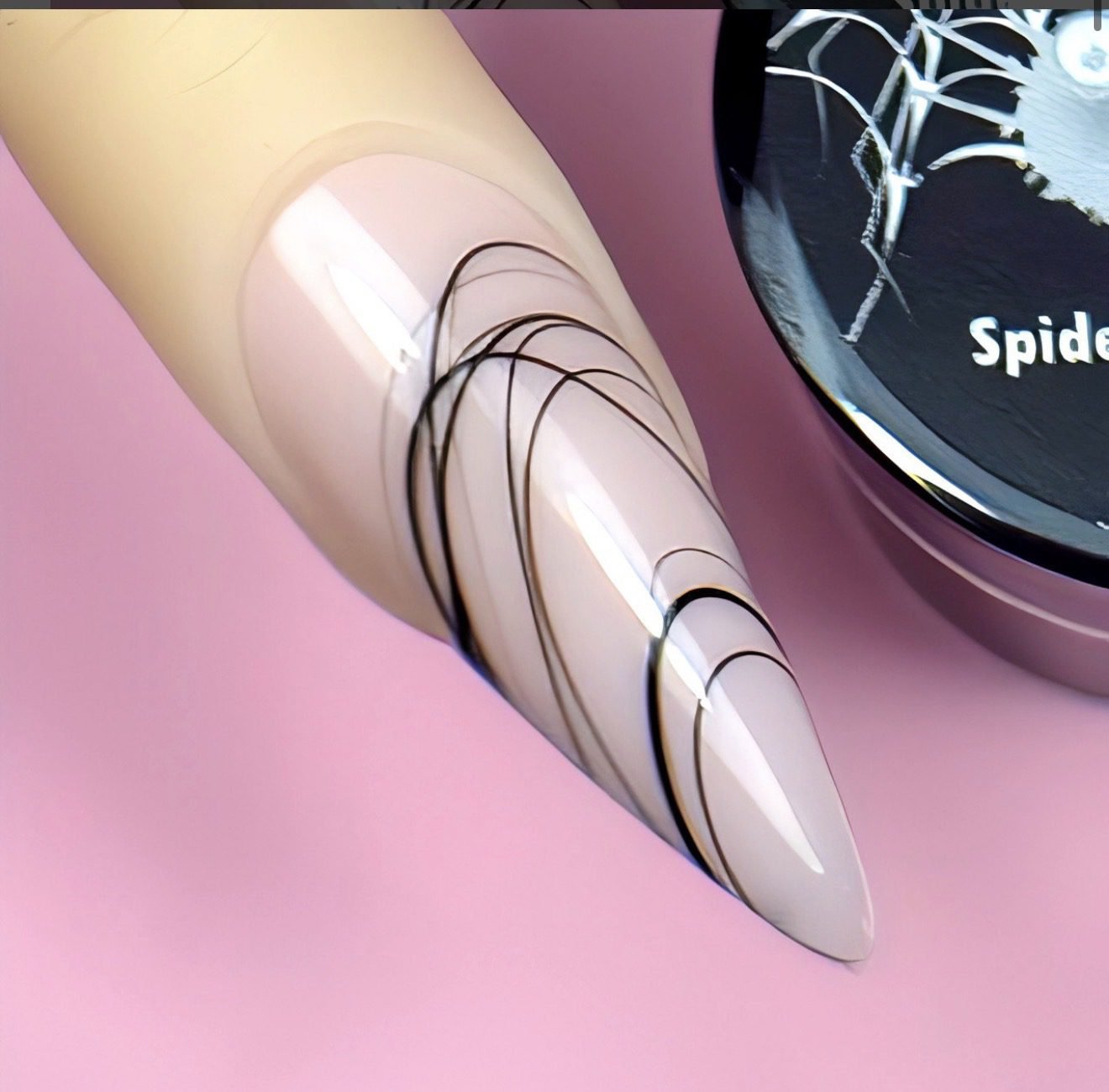 Gel para diseño Spider Black illusion beauty Nails – 5gr - Imagen 2
