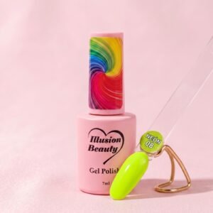 Esmalte semipermanente Neón 08 illusion beauty - Amarillo Neón (7ml)