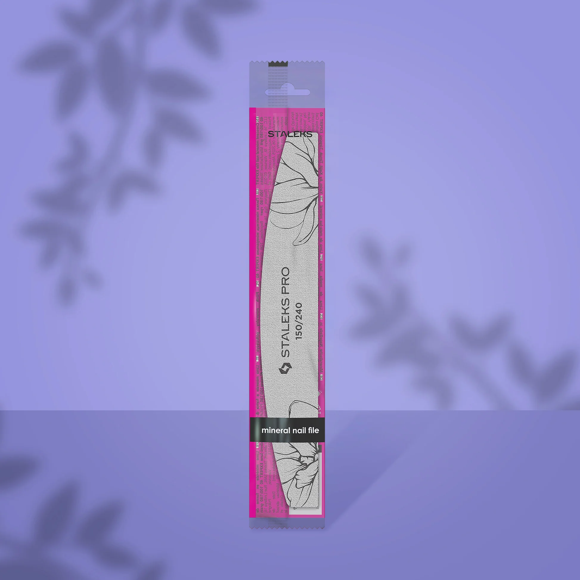 Lima de uñas mineral media luna EXPERT 40 Grano 150/240 (1 unidad) Staleks NFE-40-150/240