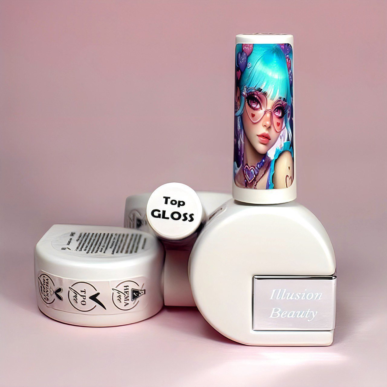 Finalizador Top GLOSS sin capa de dispersión illusion beauty – 10ml - Imagen 2