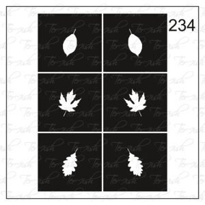 Plantilla para aerografía y diseño de uñas Nº 234