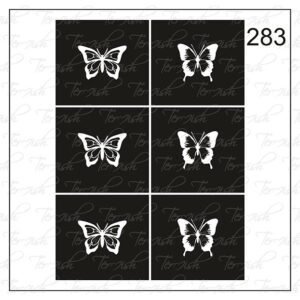 Plantilla para aerografía y diseño de uñas Nº 283