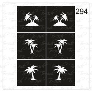 Plantilla para aerografía y diseño de uñas Nº 294