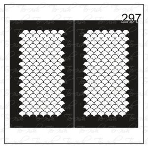 Plantilla para aerografía y diseño de uñas Nº 297